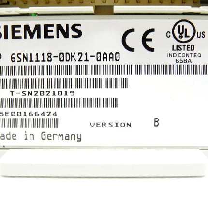 Siemens 6SN1118-0DK21-0AA0 Version B / SIMODRIVE 611 Regelungseinschub - Maranos.de