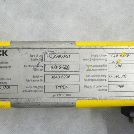 Sick FGSS900-21 Lichtschranke Lichtvorhang 1012608 - Maranos.de