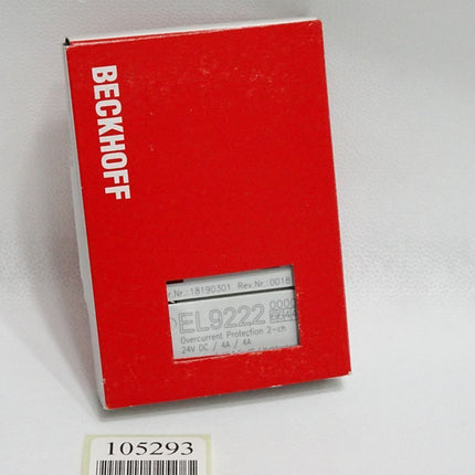 Beckhoff EL9222 6644 Rev. 0018 Überstromschutzklemme / Neu OVP - Maranos.de