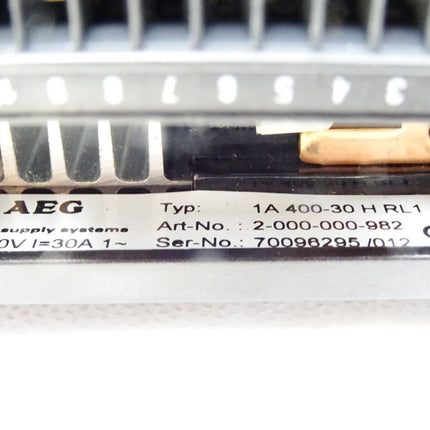 AEG Thyro-A Leistungssteller 1A400-30HRL1 2-000-000-982 - Maranos.de