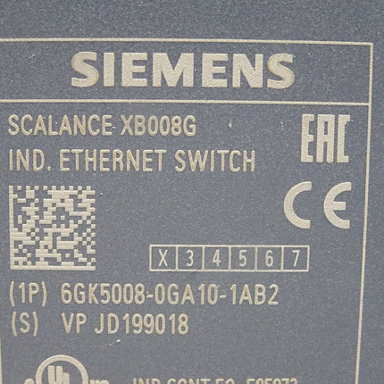 Siemens Scalance XB008G Ethernet Switch 6GK5008-0GA10-1AB2 - Maranos.de