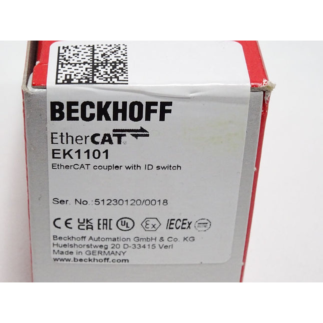 Beckhoff EK1101 Ethercat Koppler / Neu OVP versiegelt - Maranos.de