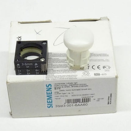 Siemens (1 Stück) 3SB3001-6AA60 Leuchtmelder 3SB3 001-6AA60 NEU-OVP - Maranos.de