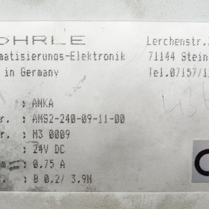 Wöhrle ANKA AMS2-240-09-11-00 Textanzeige Version B 0.2/3.9M - Maranos.de