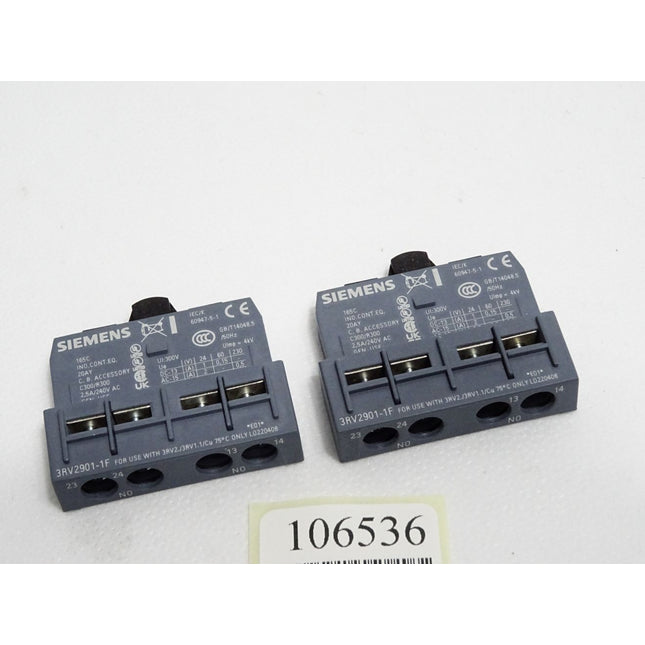 Siemens Hilfsschalter 3RV2901-1F / Inhalt : 2 Stück / Neu - Maranos.de