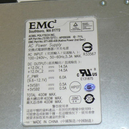 EMC Southboro MA01772 Power Supply - Maranos.de