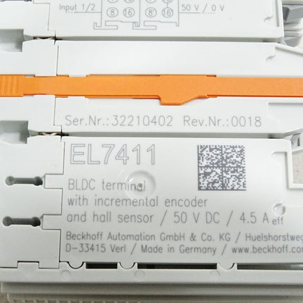 Beckhoff EL7411 Rev.0018 BLDC-Motor-Klemme / Neu OVP - Maranos.de