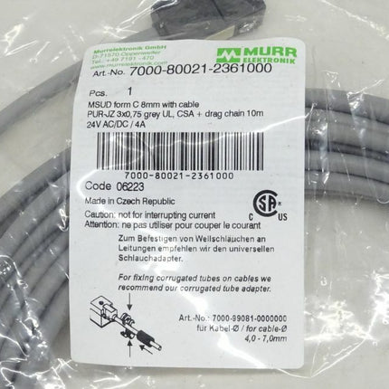 Murr Elektronik 7000-80021-2361000 MSUD Kabel 10m / NEU-versiegelt - Maranos.de