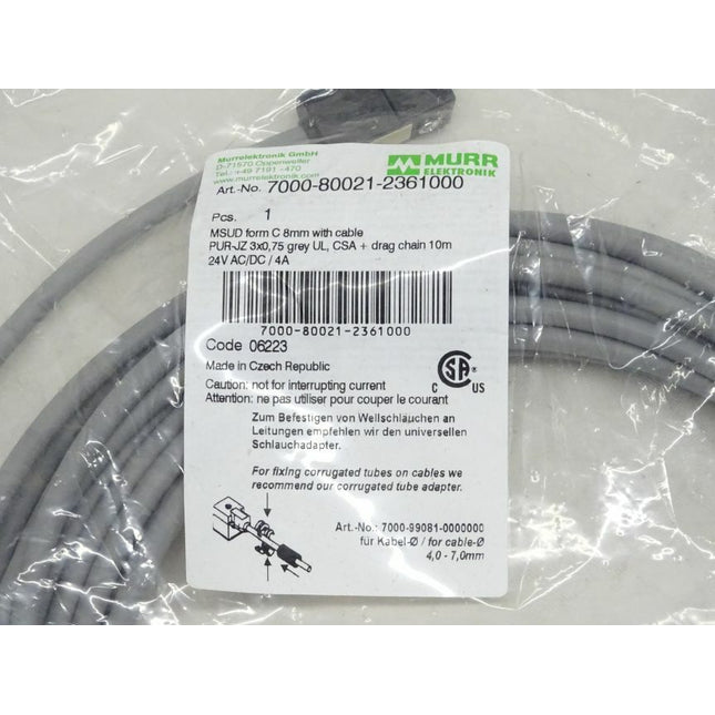 Murr Elektronik 7000-80021-2361000 MSUD Kabel 10m / NEU-versiegelt - Maranos.de