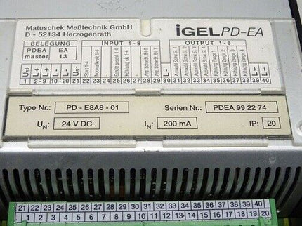 Matuschek PD-E8A8-0 / iGEL PD-EA / Meßtechnik / - Maranos.de
