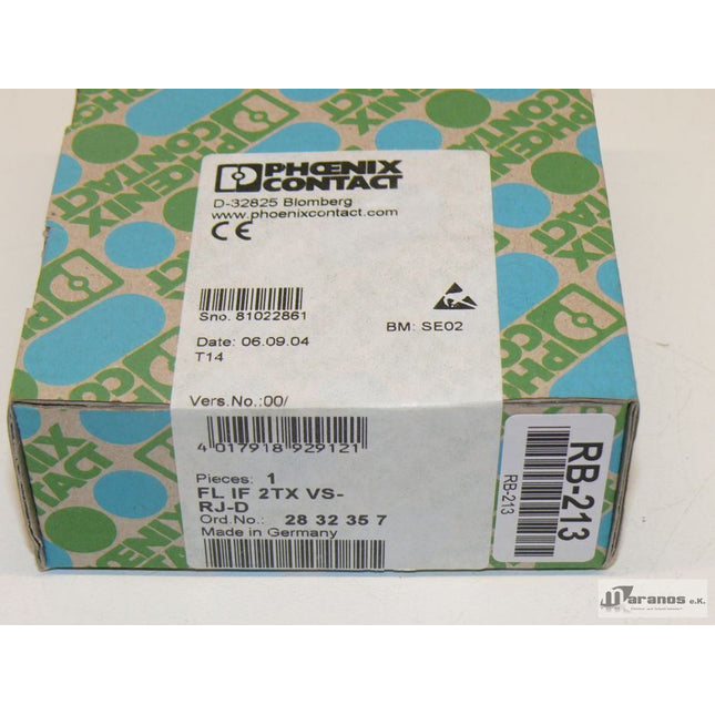 NEU-OVP Phönix Contact FL IF 2TX VS-RJ-D Media Module 2832357 - Maranos.de