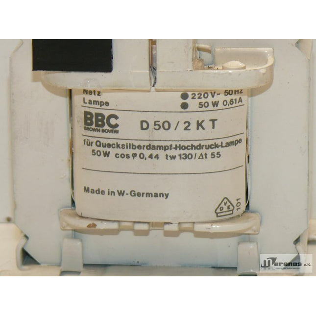 BBC D50/2KT Quecksilber Hochdruck Lampe 220V~50Hz  D 50/2 KT - Maranos.de