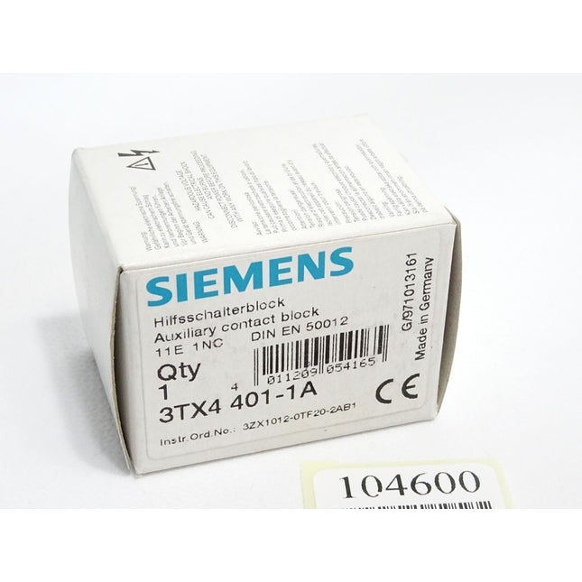 Siemens Hilfsschalterblock 3TX4401-1A / Neu OVP - Maranos.de