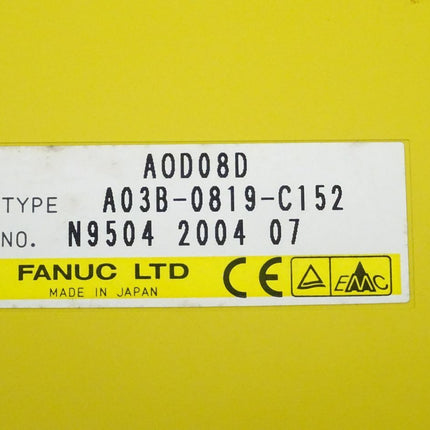 Fanuc AOD08D digitale Ausgabeeinheit A03B-0819-C152 // N9504 2004 07 - Maranos.de