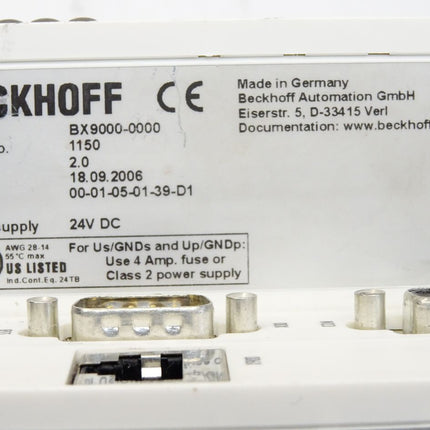 Beckhoff BX9000-0000 Ethernet-TCP/IP-Busklemmen-Controller - Maranos.de