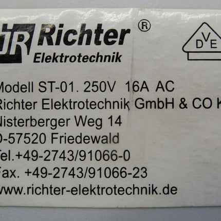 Richter Elektrotechnik ST-01 250V 16A - Maranos.de