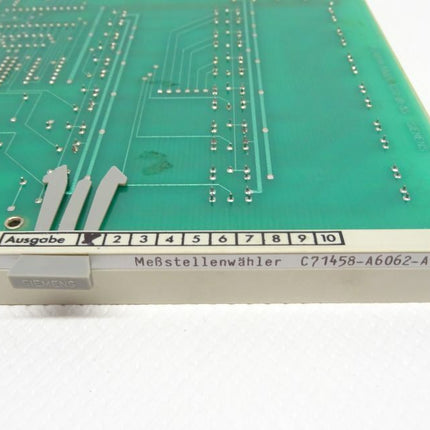 Siemens C71458-A6062-A11 Meßstellenwähler C71458A6062A11 - Maranos.de