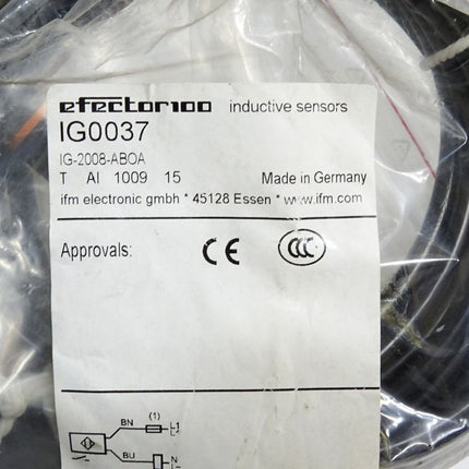 Ifm electronic Efector100 Induktiver Sensor IG0037 IG-2008-ABOA / Neu OVP - Maranos.de