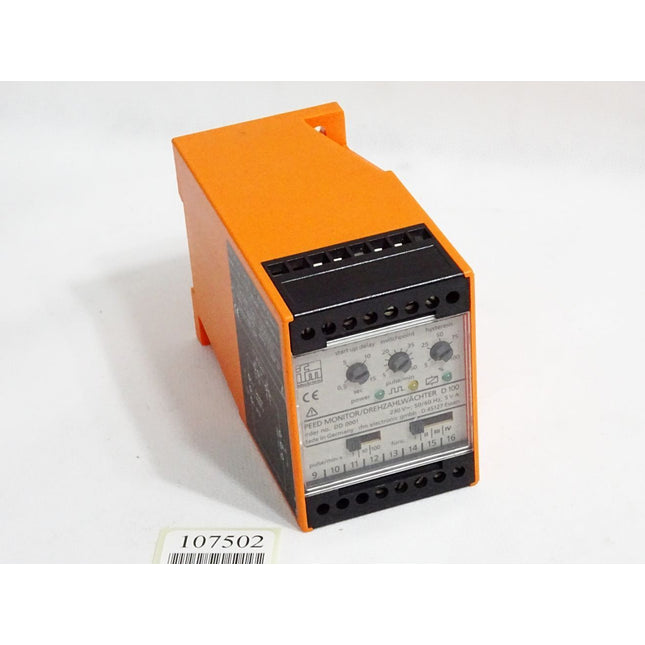 Ifm Electronic DD0001 Auswerteeinheit zur Drehzahlüberwachung D100/230VAC - Maranos.de