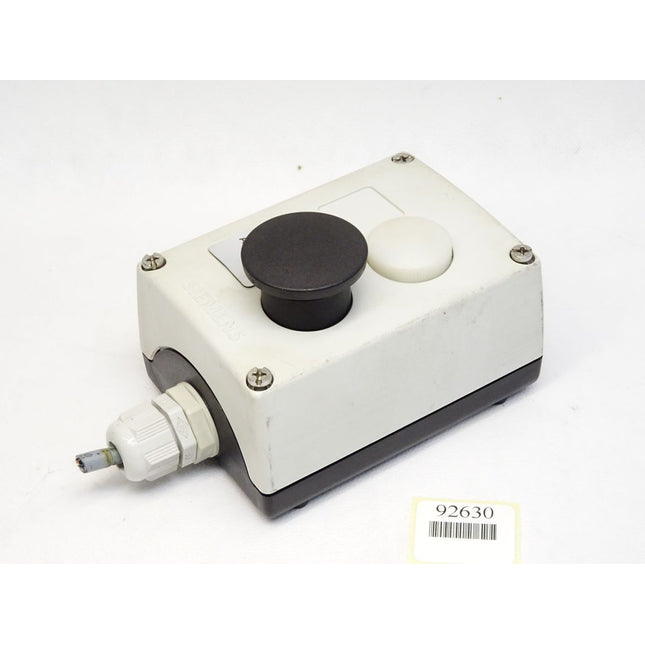 Siemens Pilzdrucktaster schwarz Drucktaster weiß mit Gehäuse + 3SB3420-1A + 3SB3420-0B - Maranos.de