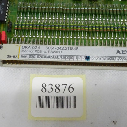 AEG UKA024 6051-042.211848 monitor PCB w. RS232C Rev 14 - Maranos.de