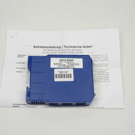 Jörns Pz-Mu 0-200KW / 0-20mA / 0-10V /  330V CAT - Maranos.de