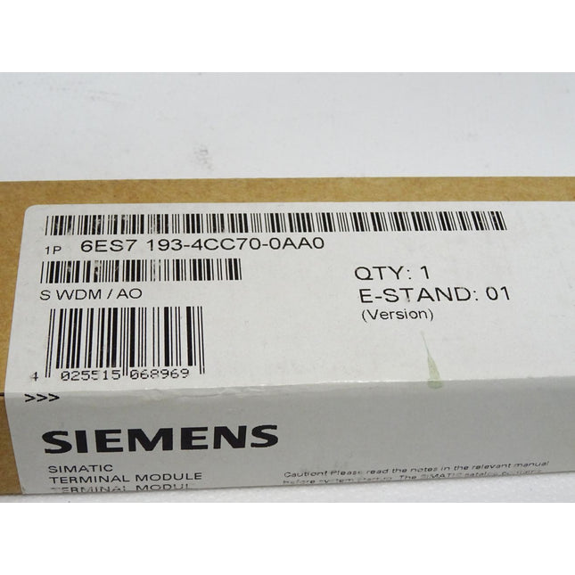 Siemens 6ES7193-4CC70-0AA0 6ES7 193-4CC70-0AA0 / Neu OVP versiegelt - Maranos.de