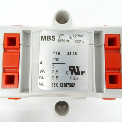 MBS CTB 31.35 Stromwandler 18K 13107562 / 2,5VA / KL 0,5 - Maranos.de