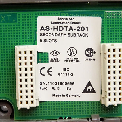 Schneider Automation AS-HDTA-201 Secondary Subrack 5 Slots - Maranos.de