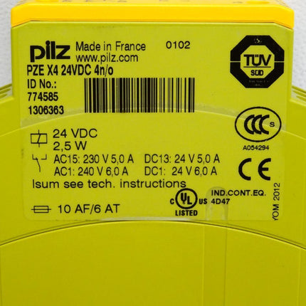 Pilz PZE X4 24VDC 4n/o 774585 - Maranos.de