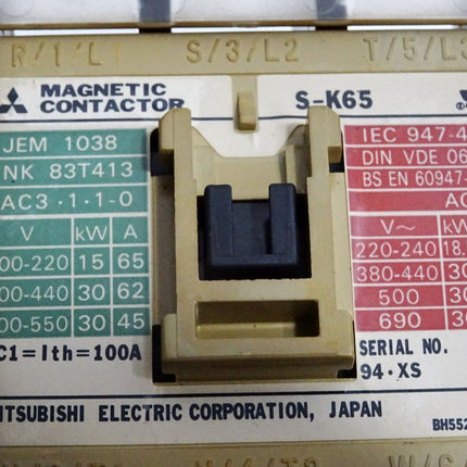 Mitsubishi Electric S-K65 JEM 1038 JEM1038 NK 83T413 - Maranos.de