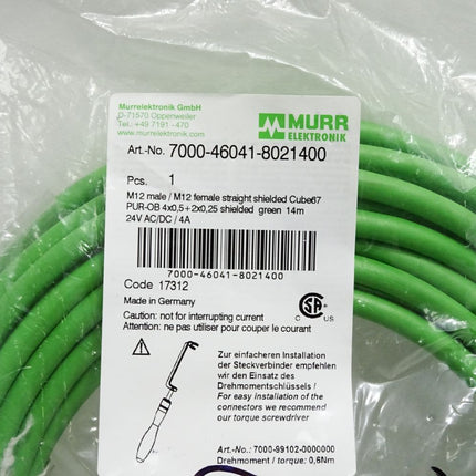 Murr Kabel 14m 7000-46041-8021400 Cube67 / Neu OVP - Maranos.de