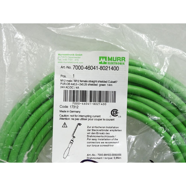 Murr Kabel 14m 7000-46041-8021400 Cube67 / Neu OVP - Maranos.de