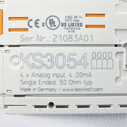 Beckhoff KS3054 4-Kanal-Analog-Eingangsklemme NEU-OVP - Maranos.de