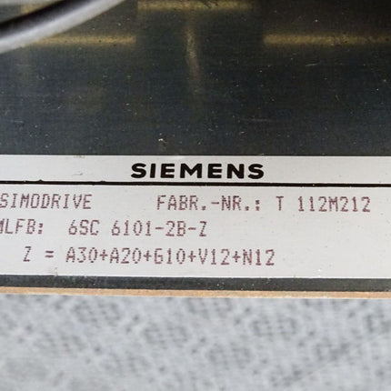 Siemens Simodrive 6SC6101-2B-Z (Z=A30+A20+G10+V12+N12) - Maranos.de
