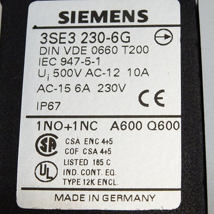 Siemens 3SE3230-6G Positionsschalter / Neu OVP - Maranos.de