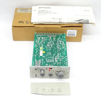 Siemens Regelsystem K M74714-B0651 / M74714-B0651 Siclimat  NEU-OVP - Maranos.de
