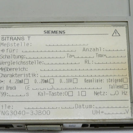 Siemens SITRANS T C73458-A34-C15 / 7NG3040-3JB00 - Maranos.de