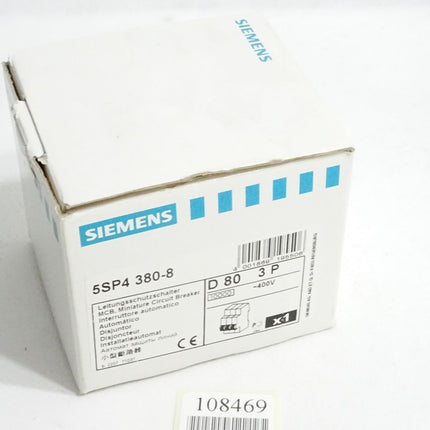 Siemens Leitungsschutzschalter 5SP4 380-8 5SP4380-8 / Neu OVP - Maranos.de