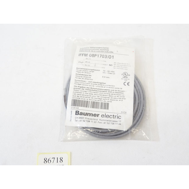 Baumer electric IFFM 08P1703/01 Induktive Näherungsschalter / Neu OVP - Maranos.de