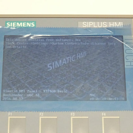 Siemens 6AG1123-2DB03-2AX0 SIPLUS HMI KTP400 Basic Panel 6AG1 123-2DB03-2AX0 - Maranos.de