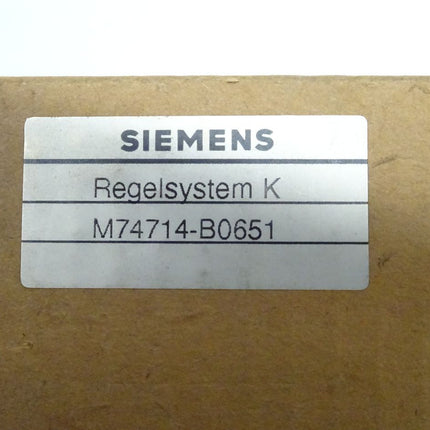 Siemens Regelsystem K M74714-B0651 / M74714-B0651 Siclimat  NEU-OVP - Maranos.de