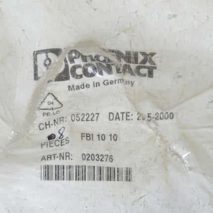 Phoenix Contact FBI1010 / 0203276 / FBI10-10 / Inhalt : 8 Stück / Neu OVP - Maranos.de