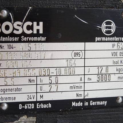Bosch Bürstenloser Servomotor 0133500317 SE-B3.055.030-10.000 3000min-1 - Maranos.de