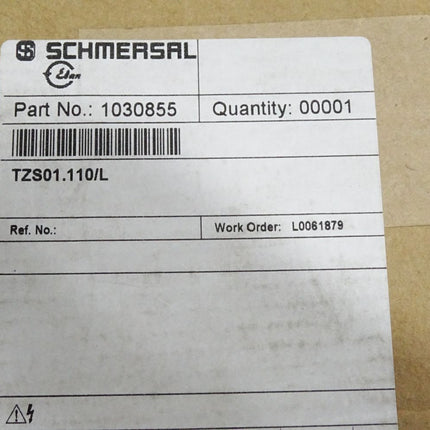 Schmersal Elan TZS 01.110/L TZS01.110/L 1030855 Sicherheitsschalter / Neu OVP - Maranos.de