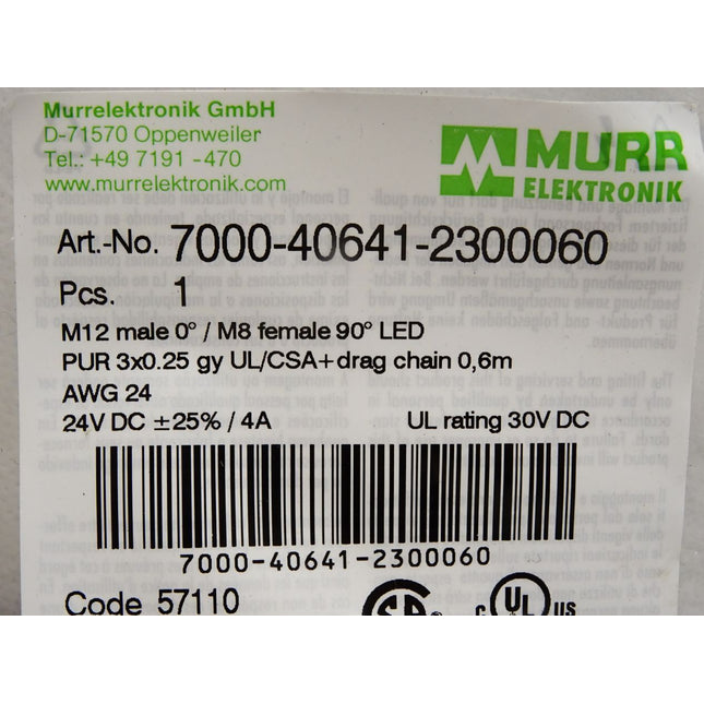 Murr Elektronik Kabel 7000-40641-2300060 / Neu OVP - Maranos.de