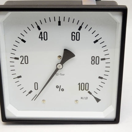 Rohrfedermanometer RQS144-1 0,2-1bar 0-100% / Neu - Maranos.de