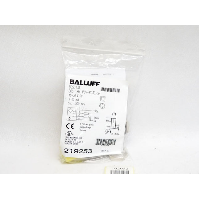 Balluff BOS01J8 BOS18M-PUV-RD30-S4 Lichttaster / Neu OVP - Maranos.de
