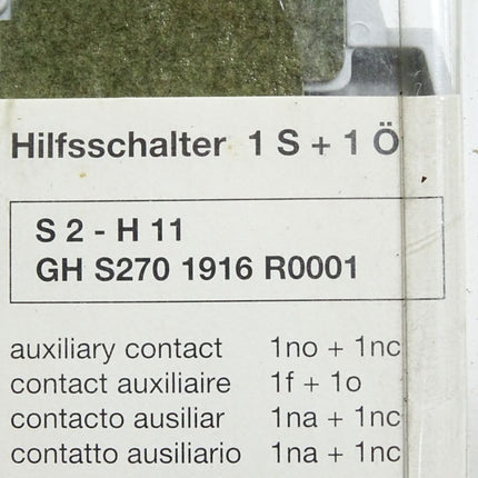 ABB Hilfsschalter S2-H11 GH S270 1916 R0001 / Neu OVP - Maranos.de
