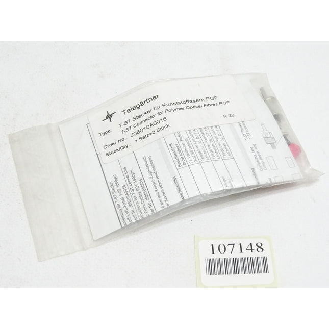 Telegärtner T-ST J08010A0016 Stecker für Kunstoffasern POF / Neu OVP - Maranos.de